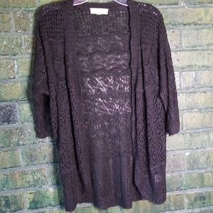 Black lightweight sweater coverup medium